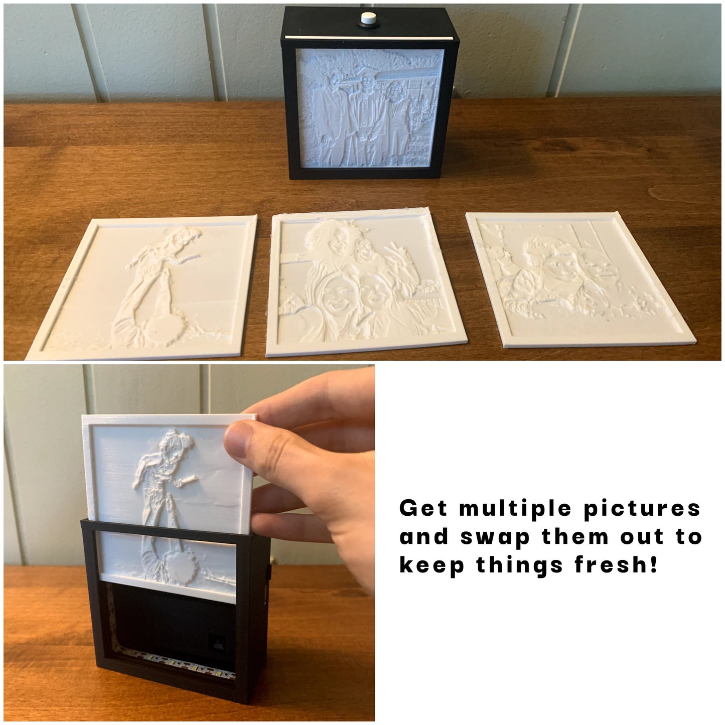 LithoBox | Files and Instructions for Customizable 3D Photo Frame Music Box