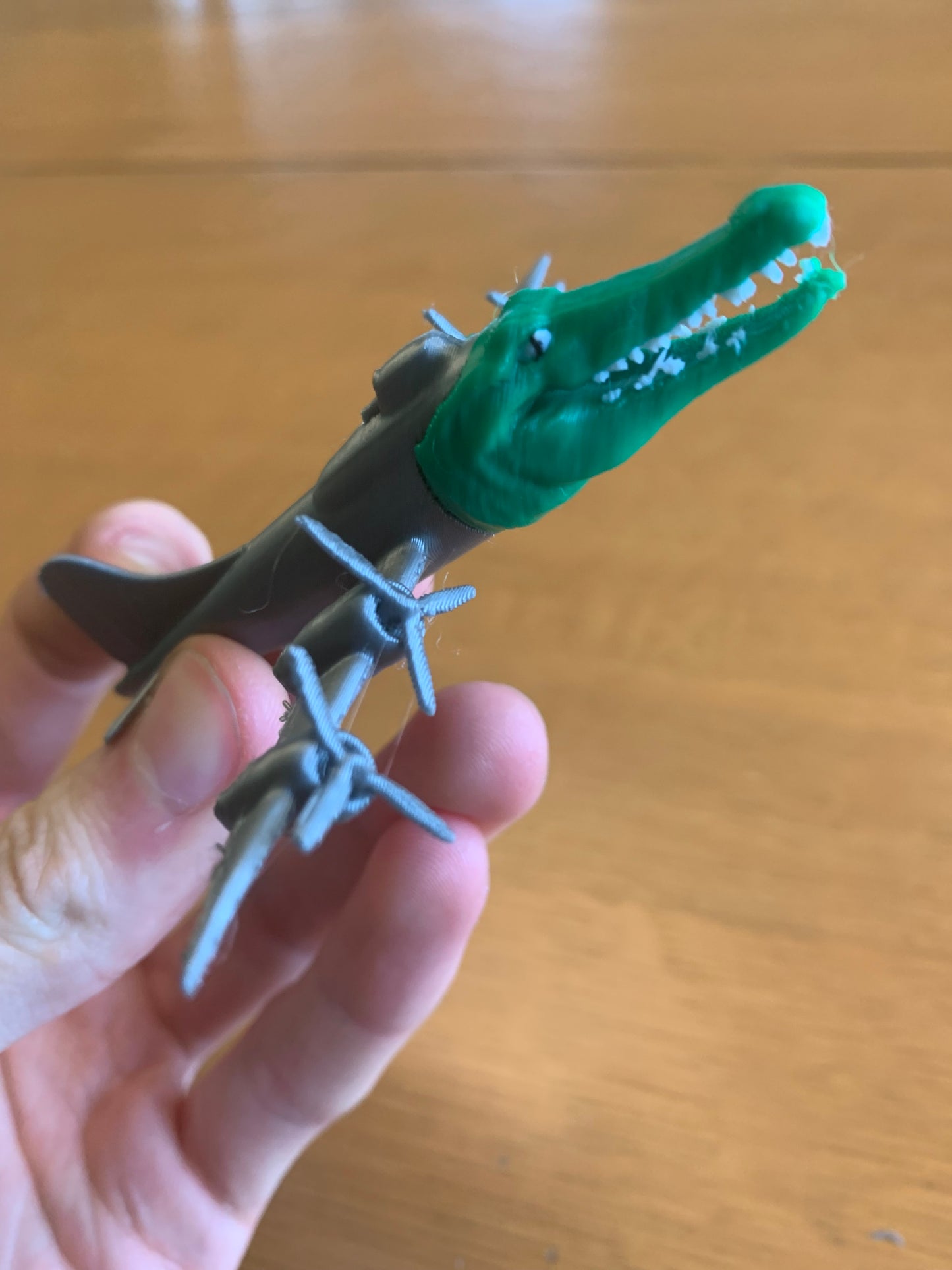 Bombardiro Crocodillo Meme Crocodile Desk Toy