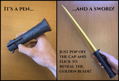 Riptide Cosplay Sword Pen | EXTENDABLE and RETRACTABLE | 3D Model STL Files