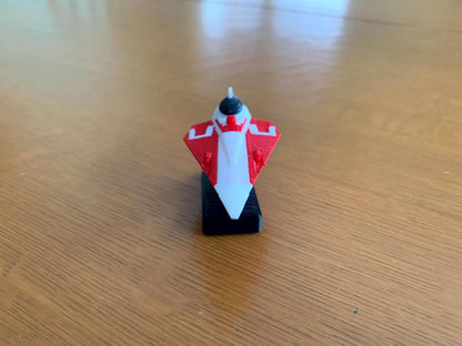 Red Starfighter Car Dashboard Drift Ornament