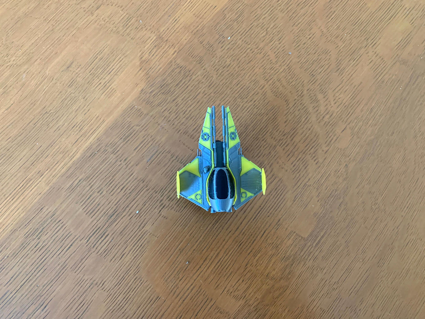 Yellow Interceptor Car Dashboard Drift Ornament