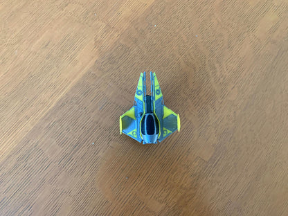 Yellow Interceptor Car Dashboard Drift Ornament