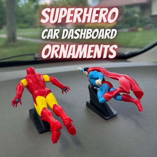 Superhero Dashboard Drift Ornaments