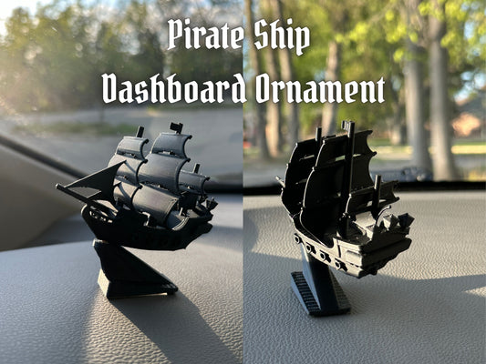 Pirate Ship Car Dashboard Drift Ornament