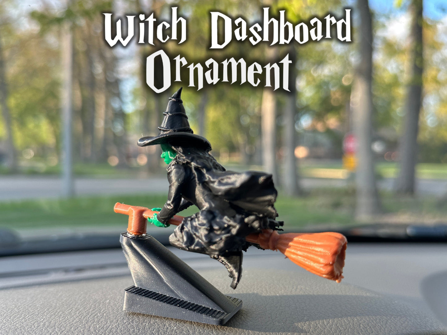 Witch Car Dashboard Drift Ornament