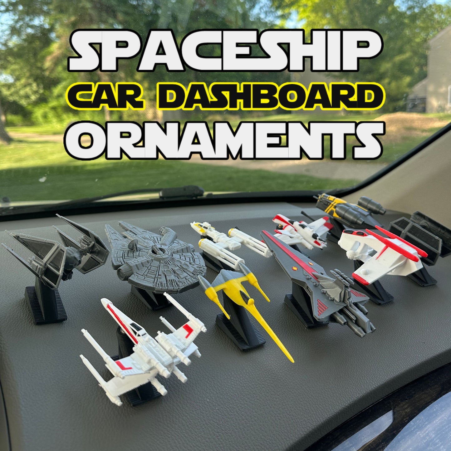 Starship Car Dashboard Drift Ornaments