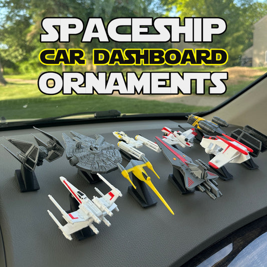Starship Car Dashboard Drift Ornaments
