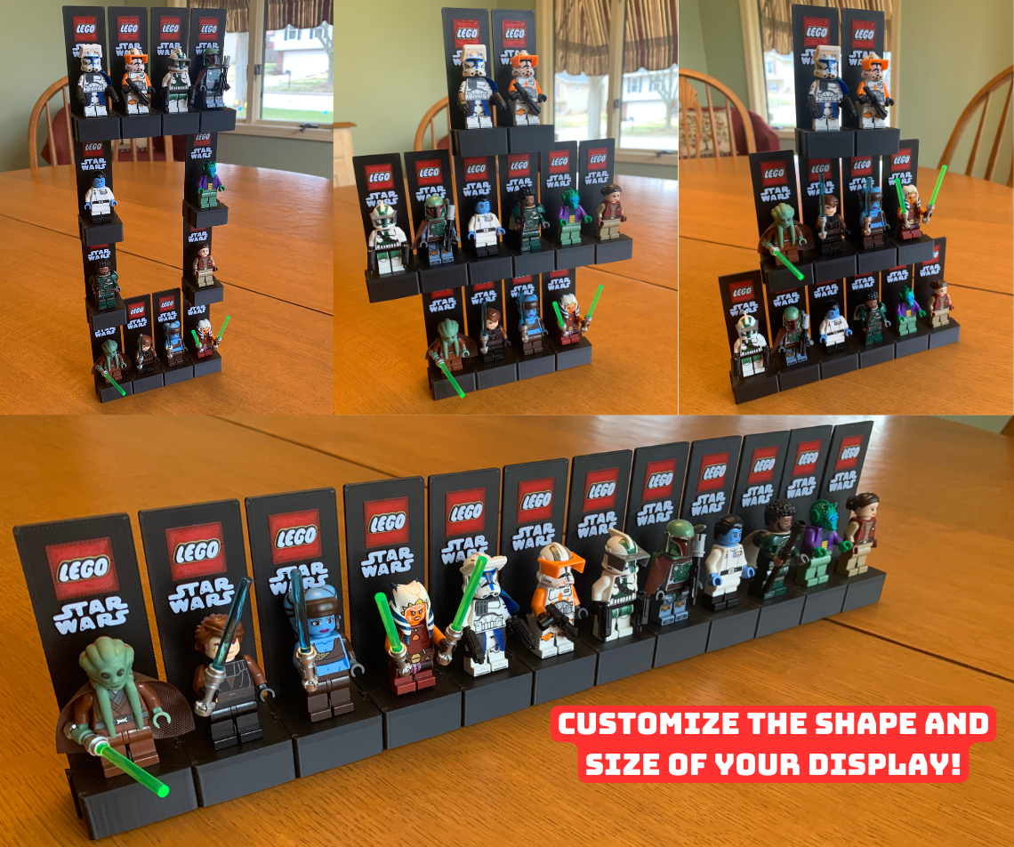 Brick Figure Stand | Connectable and Stackable