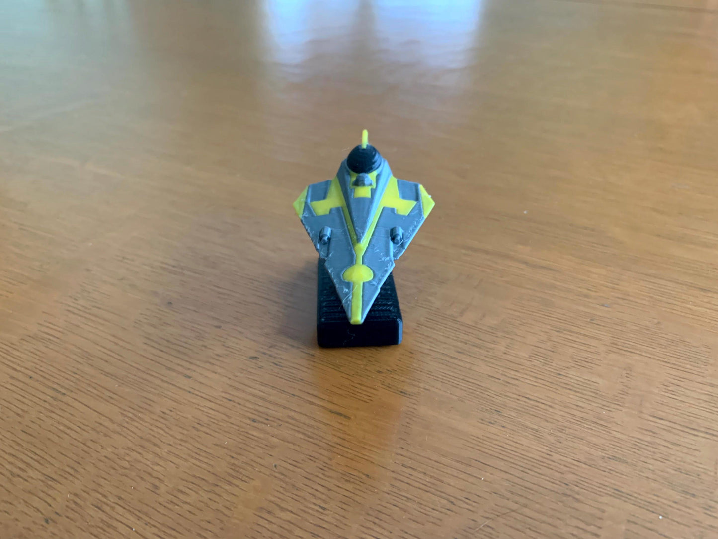 Yellow Starfighter Car Dashboard Drift Ornament