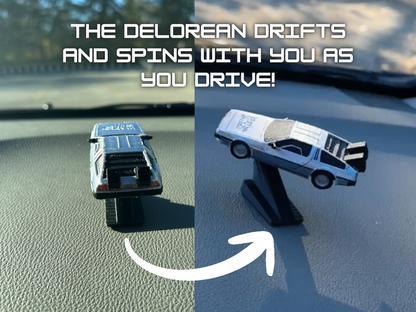 DeLorean Dashboard Drift Ornament - SciFi Car Decoration