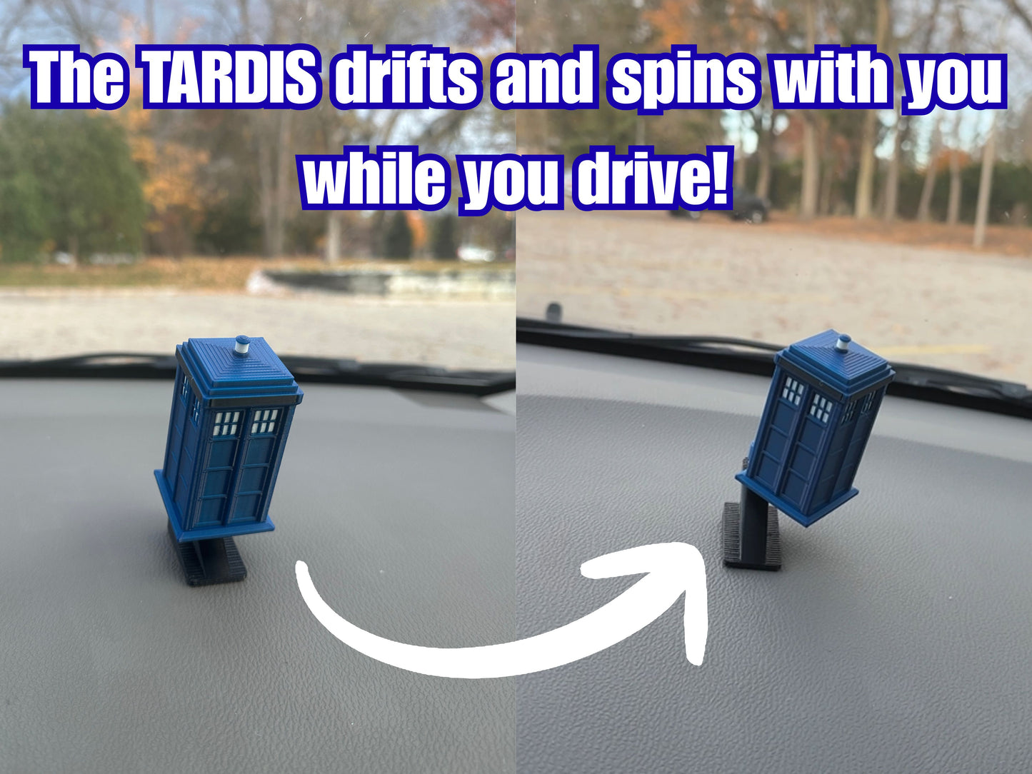 Time Travel Box Dashboard Drift Ornament - Sci-Fi Car Decoration