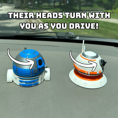 Droid Car Dashboard Companion with Spinning Head