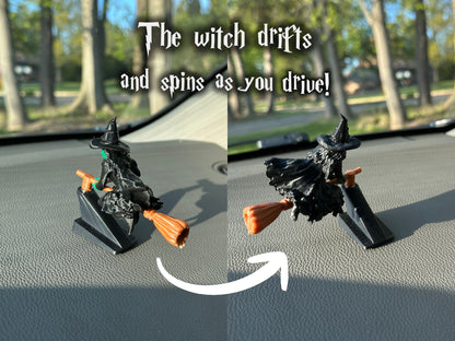Witch Car Dashboard Drift Ornament
