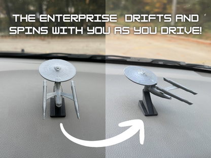 Enterprise Dashboard Drift Ornament - SciFi Car Decoration