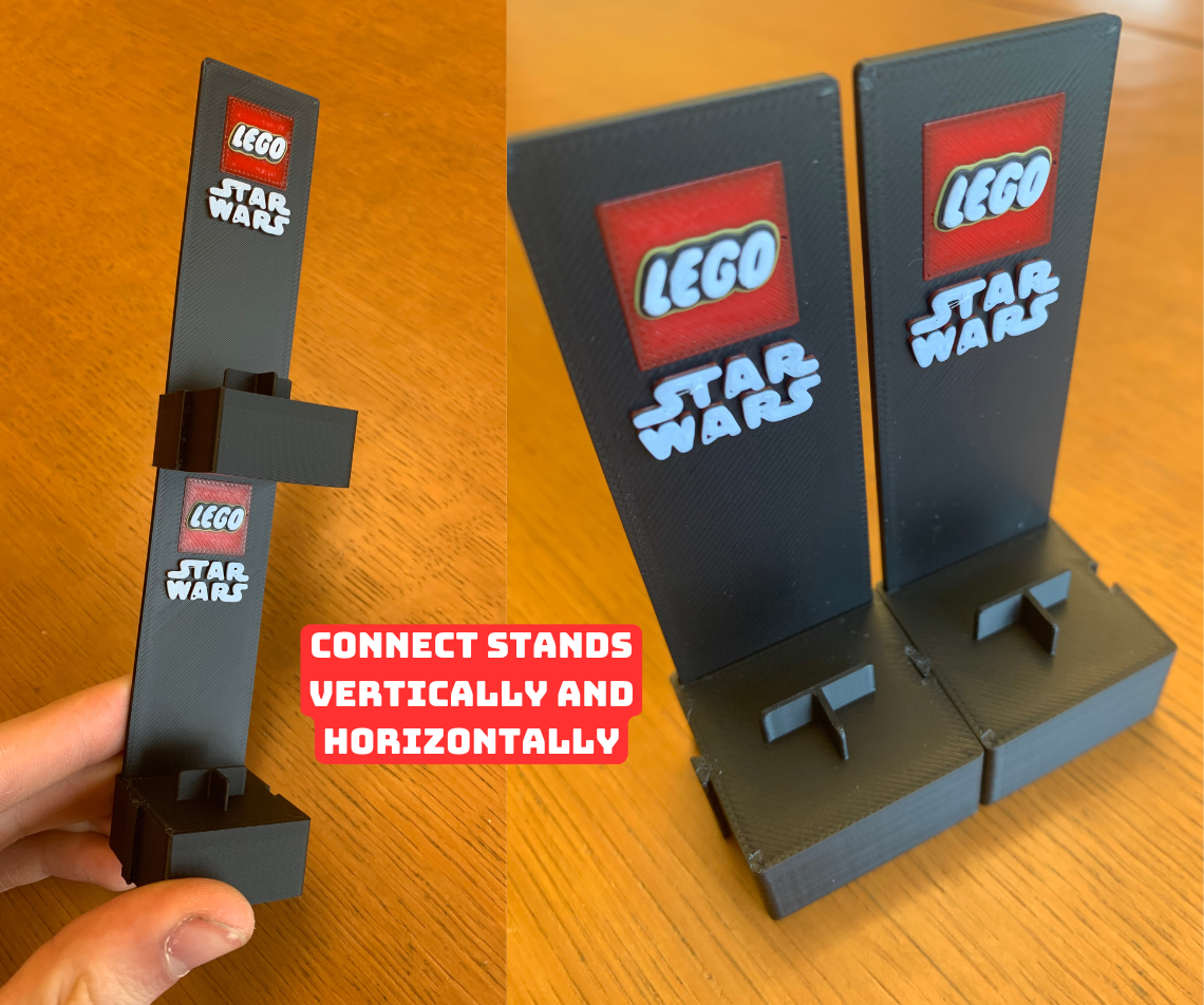 Brick Figure Stand | Connectable and Stackable
