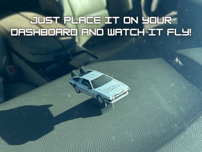 DeLorean Dashboard Drift Ornament - SciFi Car Decoration