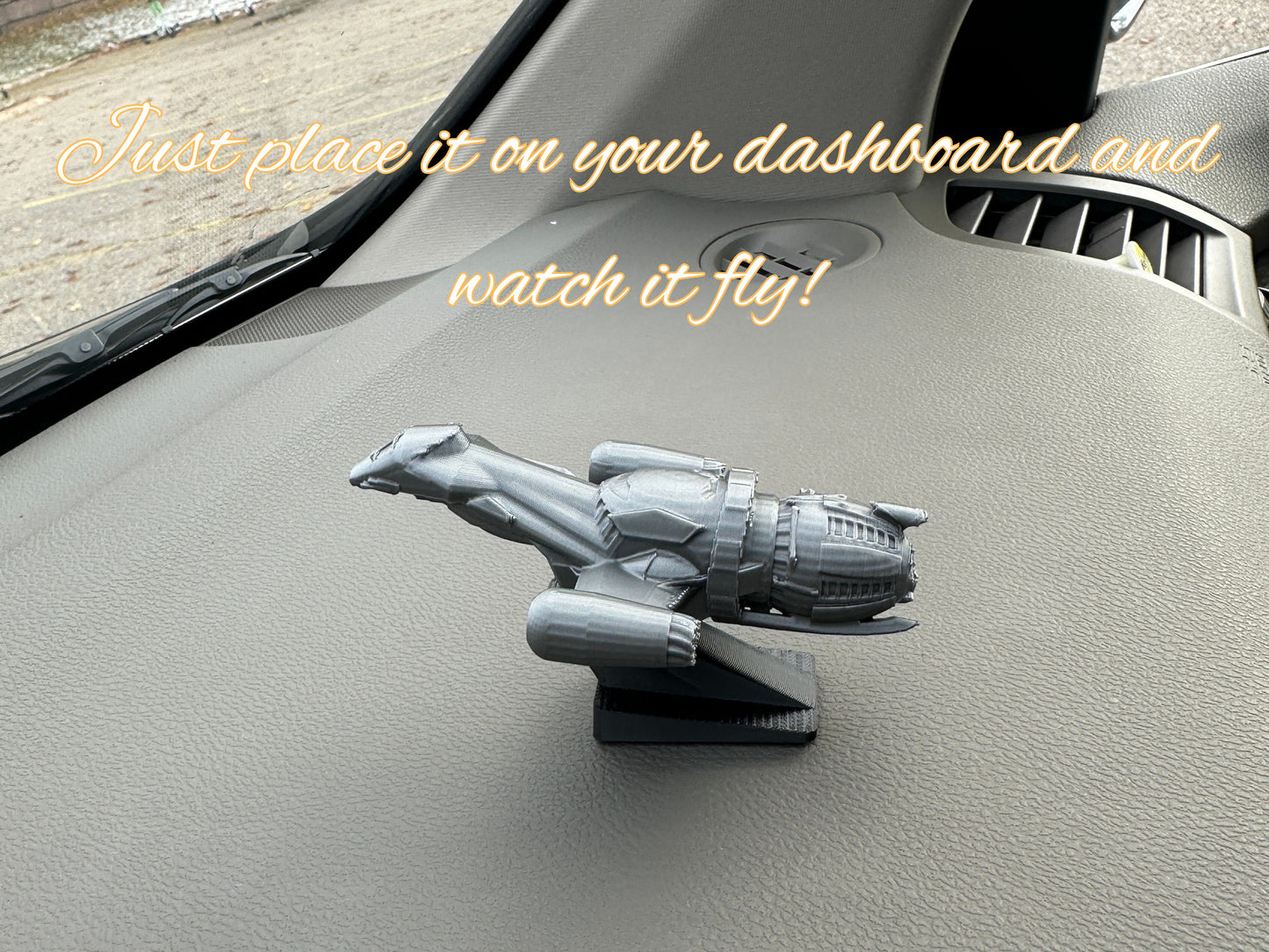 Serenity Dashboard Drift Ornament - Starship Car Decoration