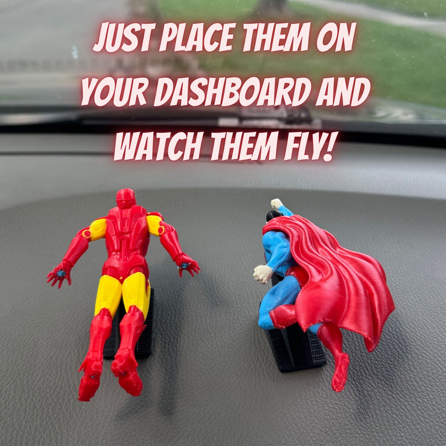 Superhero Dashboard Drift Ornaments