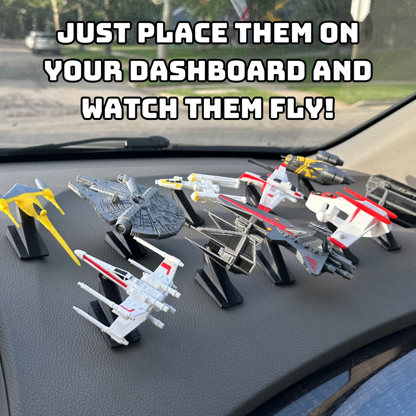 Starship Car Dashboard Drift Ornaments