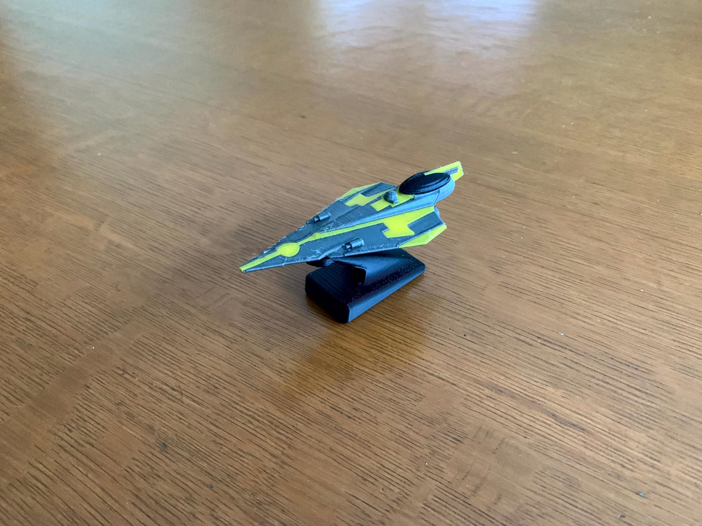 Yellow Starfighter Car Dashboard Drift Ornament