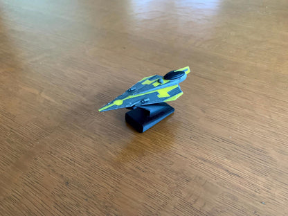 Yellow Starfighter Car Dashboard Drift Ornament