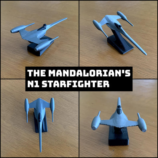 Mando's N-1 Starfighter Car Dashboard Drift Ornament