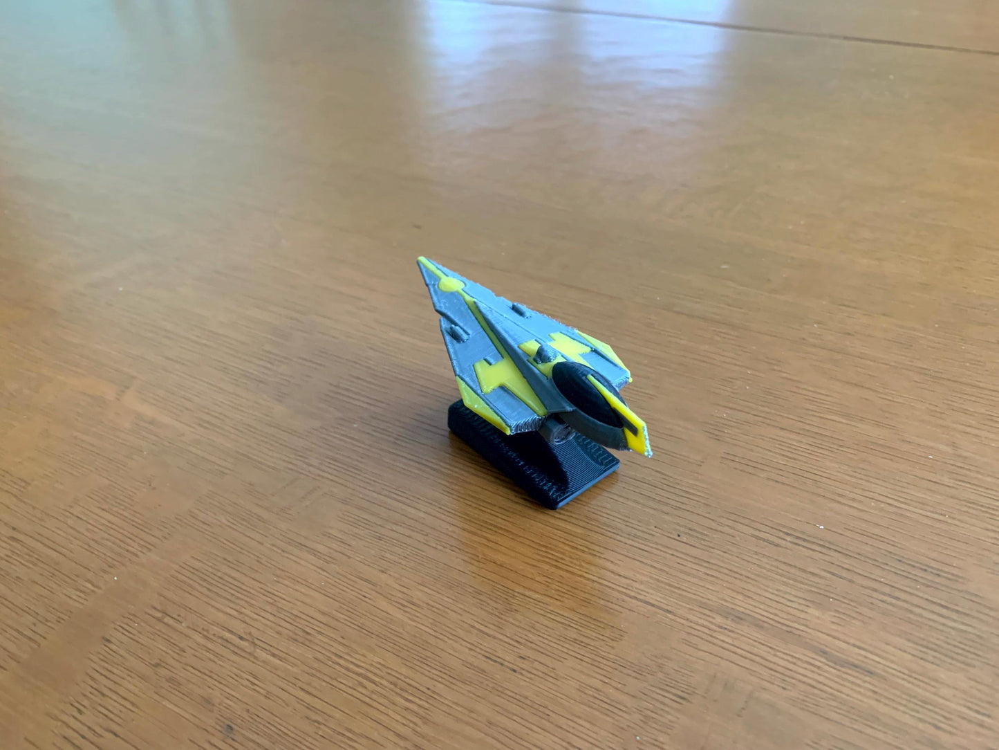 Yellow Starfighter Car Dashboard Drift Ornament