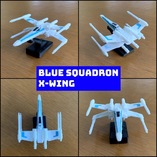 Blue X-Wing Starfighter Car Dashboard Drift Ornament