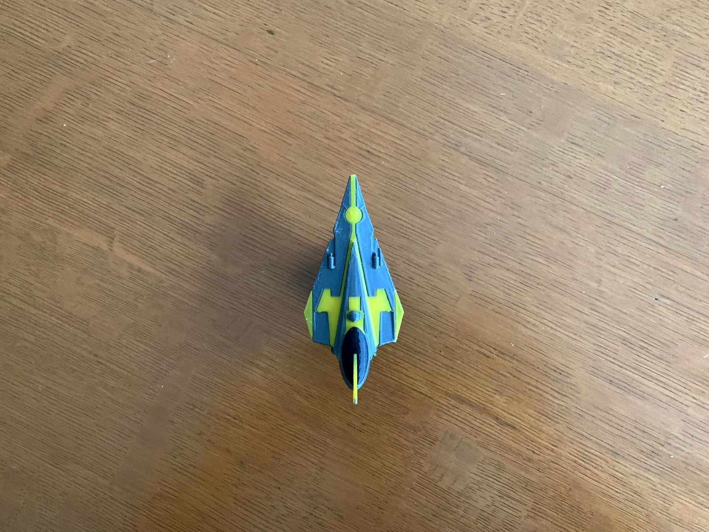 Yellow Starfighter Car Dashboard Drift Ornament