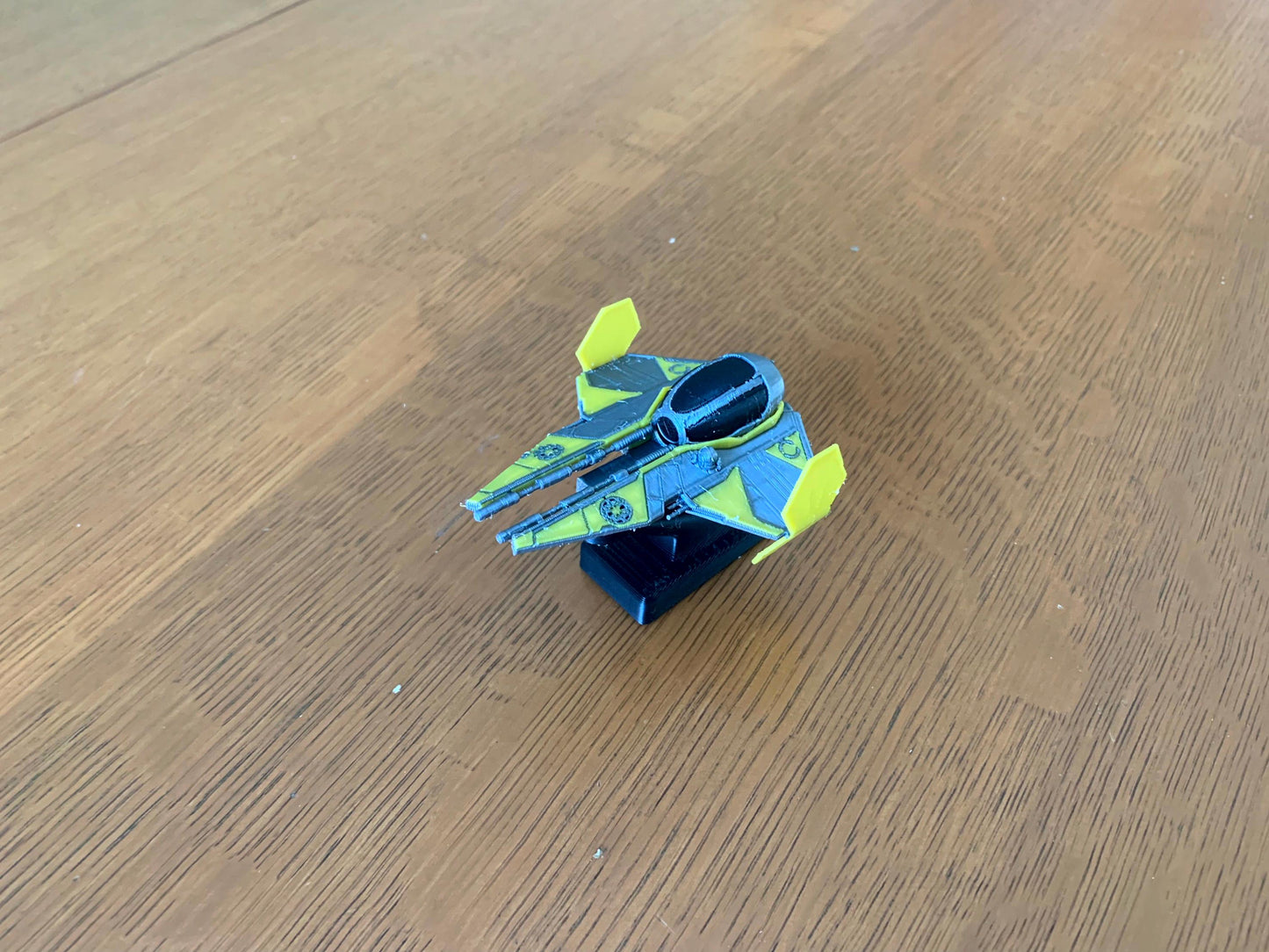 Yellow Interceptor Car Dashboard Drift Ornament