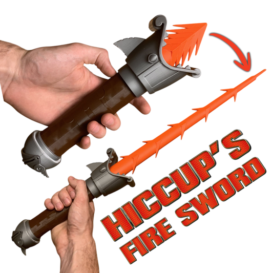 Hiccup Fire Sword from HTTYD | EXTENDABLE and RETRACTABLE