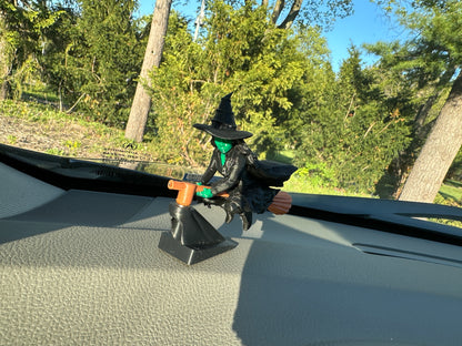 Witch Car Dashboard Drift Ornament