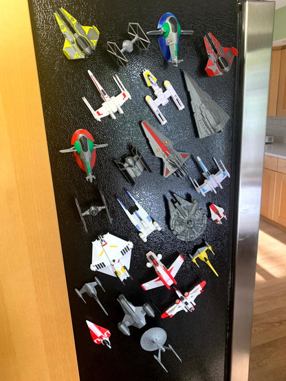 Starfighter Magnets for Fridge, Door, Locker - 24 Ships to Choose From