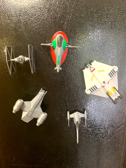 Starfighter Magnets for Fridge, Door, Locker - 24 Ships to Choose From