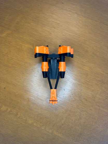 Orange Podracer Car Dashboard Drift Ornament
