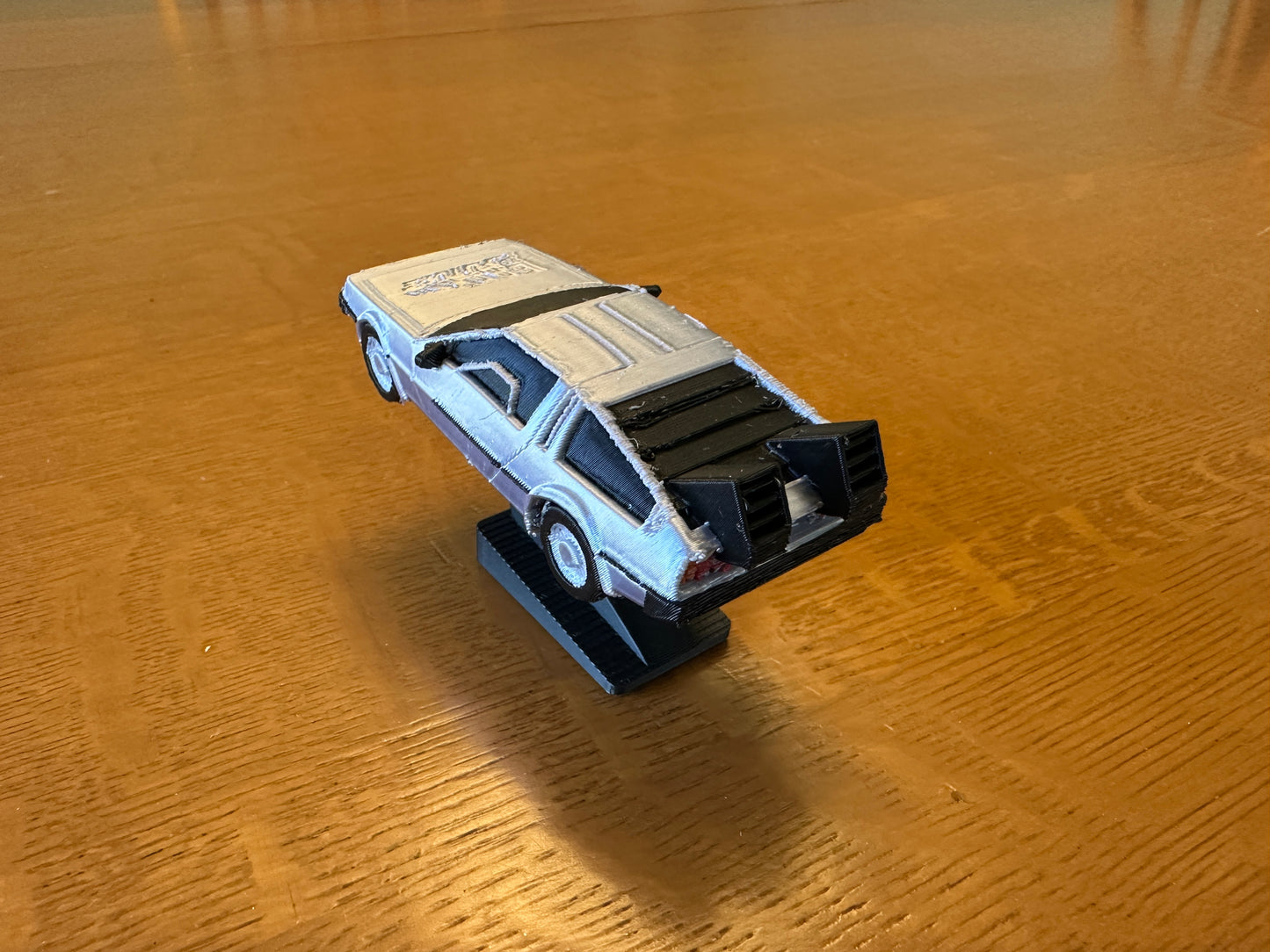 DeLorean Dashboard Drift Ornament - SciFi Car Decoration