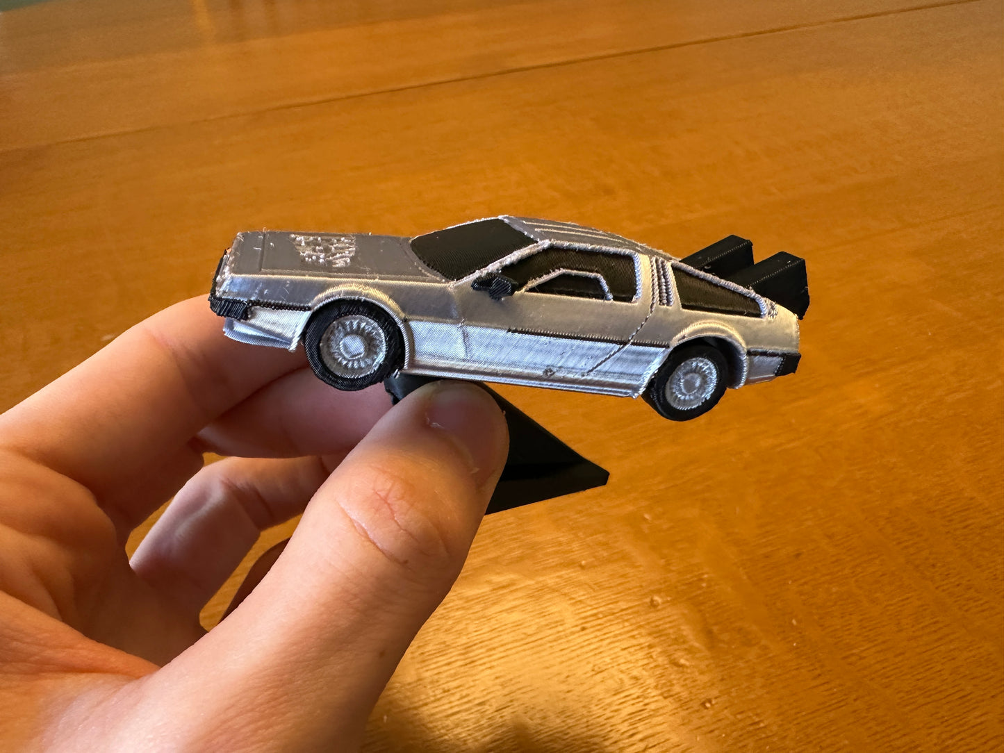 DeLorean Dashboard Drift Ornament - SciFi Car Decoration