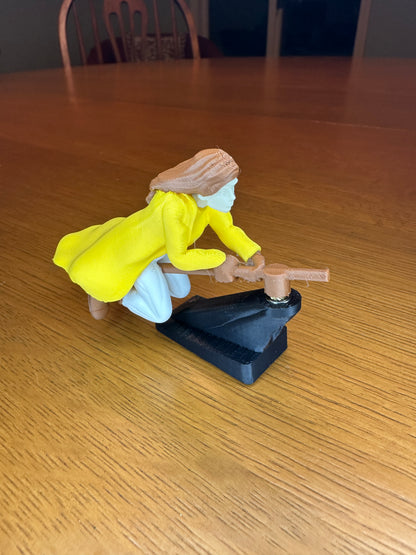 Witch and Wizard Broomstick Dashboard Drift Ornaments - Fantasy Car Decoration