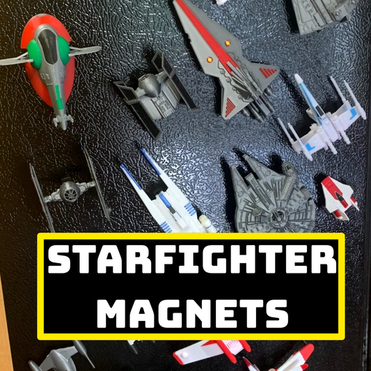 Starfighter Magnets for Fridge, Door, Locker - 24 Ships to Choose From