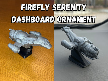 Serenity Dashboard Drift Ornament - Starship Car Decoration