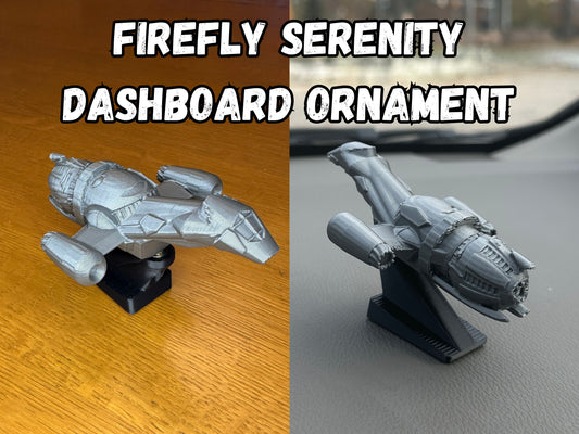 Serenity Dashboard Drift Ornament - Starship Car Decoration
