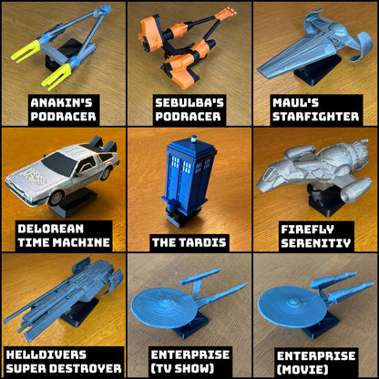 Starship Car Dashboard Drift Ornaments