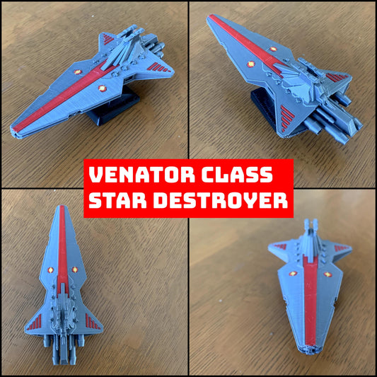 Red Star Destroyer Car Dashboard Drift Ornament