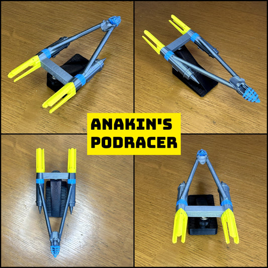 Yellow Podracer Car Dashboard Drift Ornament