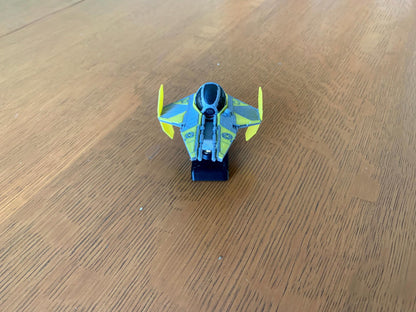 Yellow Interceptor Car Dashboard Drift Ornament