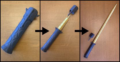 Riptide Cosplay Sword Pen | EXTENDABLE and RETRACTABLE | 3D Model STL Files