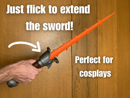 Hiccup Fire Sword from HTTYD | EXTENDABLE and RETRACTABLE