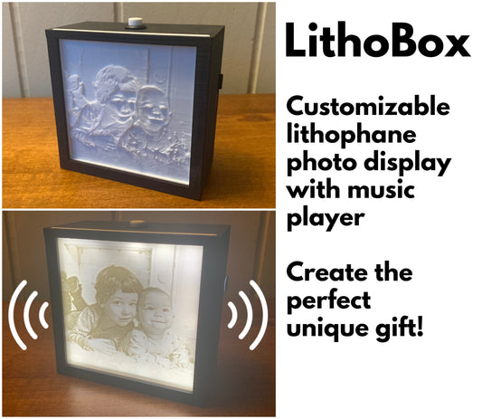 LithoBox | Files and Instructions for Customizable 3D Photo Frame Music Box
