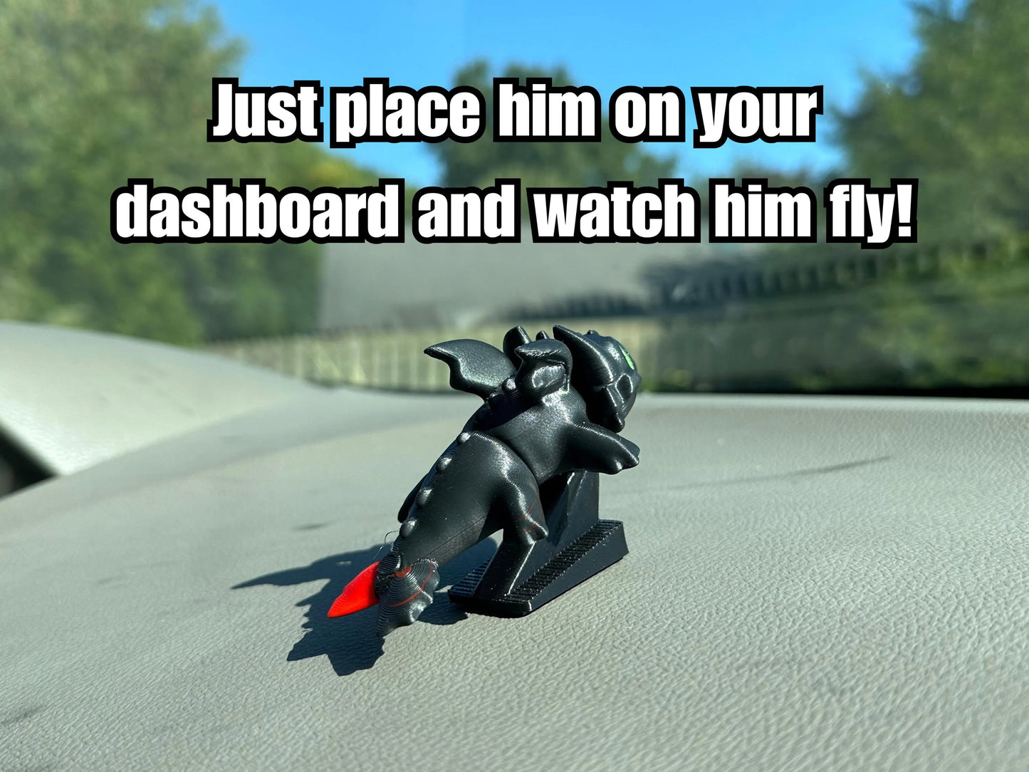 Toothless Dashboard Drift Ornament – How to Train Your Dragon Car Decoration