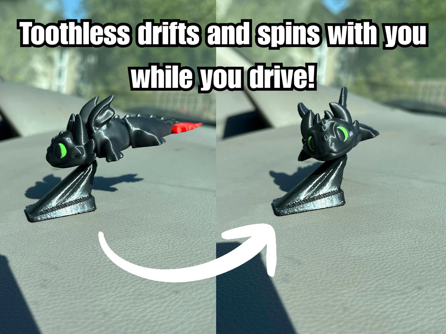 Toothless Dashboard Drift Ornament – How to Train Your Dragon Car Decoration